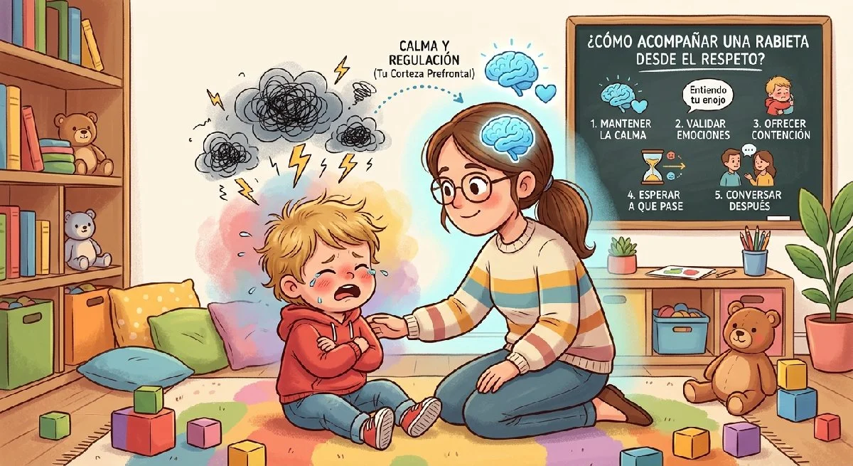 ¿Cómo acompañar una rabieta desde el respeto?